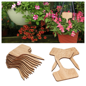 Etiquettes plantes bois